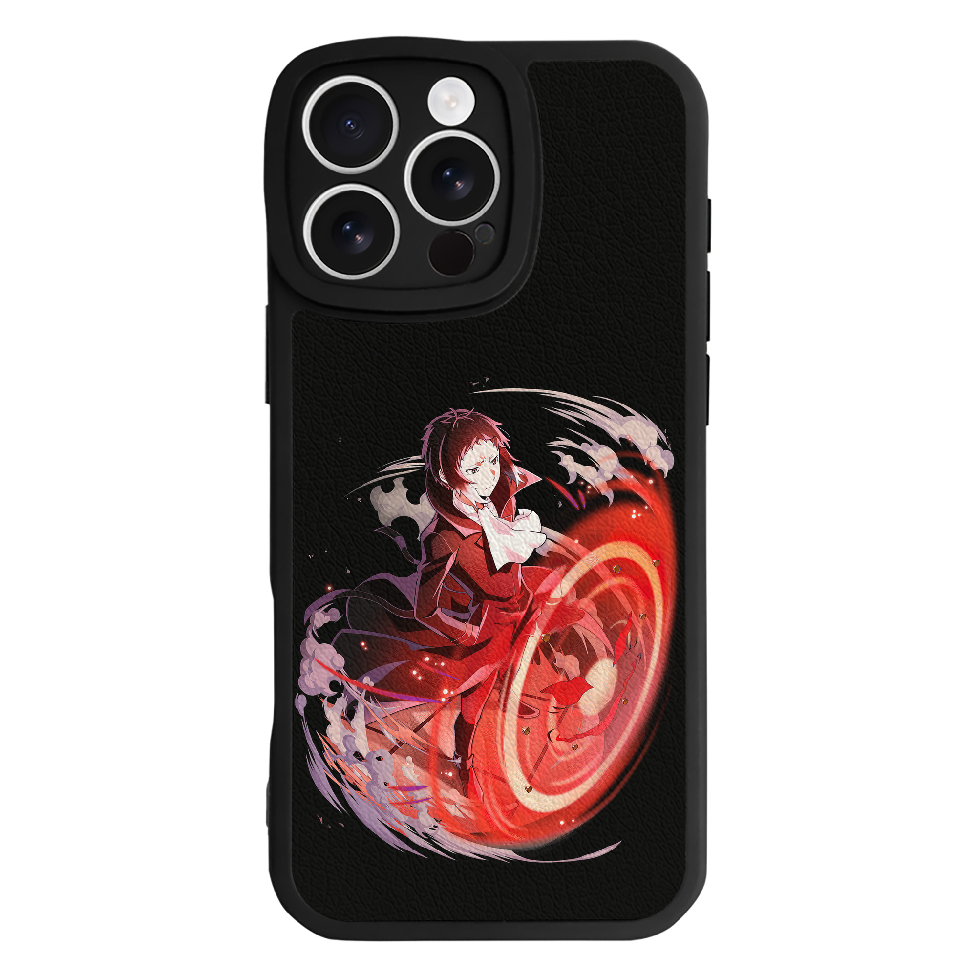 （画像用） 文豪ストレイドッグス Bungo Stray Dogs 【iPhone 16シリーズ対応】シリコンスマホケース（レザー調） 材質：シリコン